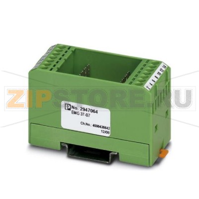 Сборный модуль Phoenix Contact EMG 37-B7 состоит из корпуса, клеммных колодок MKDS 3 и печатной платы.Минимальный заказ: 5 шт.Упаковка: 5 шт.