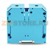 2-conductor through terminal block; 120 mm; with screw-type connection; 120,00 mm; blue Wago 883-1204