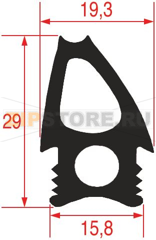 УПЛОТНИТЕЛЬ ДВЕРИ ПЕЧИ 725X475 MM 