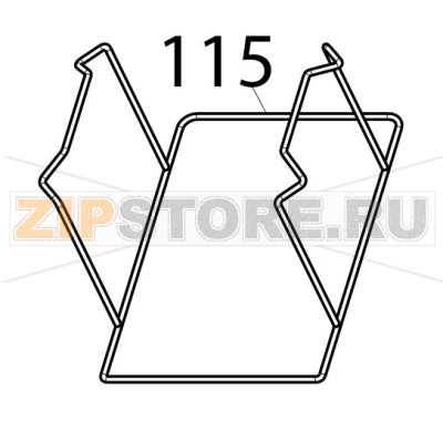 Grid Tecnoinox FRS35E7 Grid Tecnoinox FRS35E7Запчасть на деталировке под номером: 115