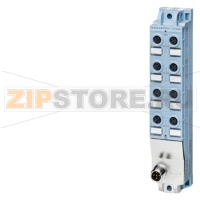 SIMATIC ET 200AL, IO-Link, DIQ 4+DQ 4x 24 V DC/0.5 A, 8x M8, Degree of protection IP67 Siemens 6ES7143-5BF00-0BL0