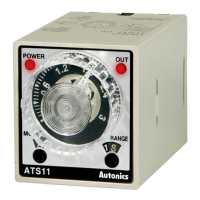 Таймер аналоговый с круговой шкалой, многофункциональный, компактный, 11-контактный разъем Autonics ATS11-13D