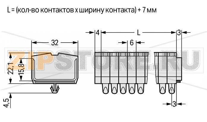 2-проводные клеммные колодки; подходят для исполнений Ex e II; 9-пол.; без кнопок; с защелкивающимися монтажными ножками; для толщины пластины 0,6 - 1,2 мм; Крепежное отверстие 3,5 мм O; 2,5 мм; CAGE CLAMP®; 2,50 mm; светло-серые Wago 264-189 