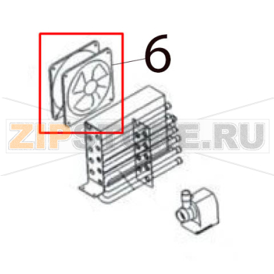 Fan Hurakan HKN-IMF18 Fan Hurakan HKN-IMF18Запчасть на деталировке под номером: 6