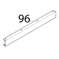 Profilo esterno superiore porta Tecnoeka KF 1010 EV UD