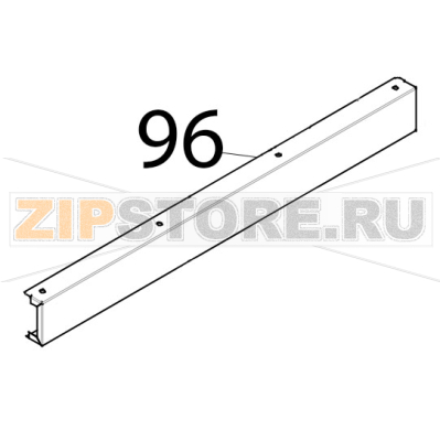 Profilo esterno superiore porta Tecnoeka KF 1010 EV UD Profilo esterno superiore porta Tecnoeka KF 1010 EV UDЗапчасть на деталировке под номером: 96
