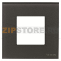 Рамка одноместная, двухмодульная, стекло графит ABB 2CLA227100N3801