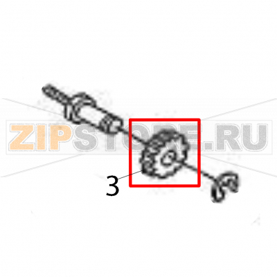 Idler gear Sato M84Pro Idler gear Sato M84ProЗапчасть на деталировке под номером: 3Название запчасти на английском языке: Idler gear Sato M84Pro.