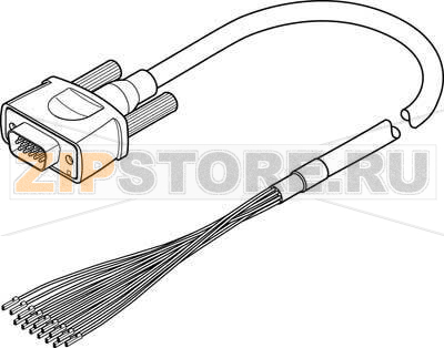 Кабель управления 2.5 м Festo NEBC-S1H15-E-2.5-N-LE15 