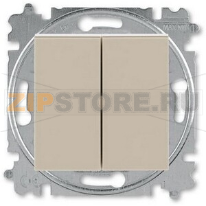 Переключатель двухклавишный, коричневый ABB 2CHH595245A6018 