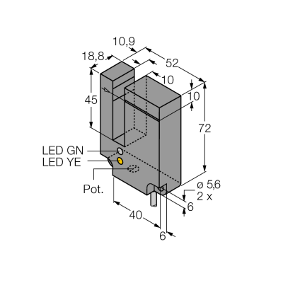 Датчик фотоэлектрический Turck SL10VB6V 