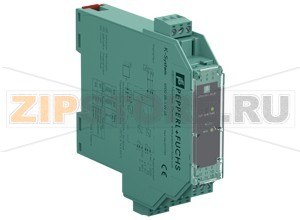 Переключающий усилитель Conductivity Switch Amplifier KFD2-ER-1.6 Pepperl+Fuchs General specificationsSignal typeDigital InputSupplyConnectionPower Rail or terminals 11+, 12-Rated voltage20 ... 30 V DCInputConnection sidefield sideConnectionterminals 1 (mass), 2 (min), 3 (max)Open circuit voltage/short-circuit currentapprox. 10 V AC (approx. 1 Hz) / approx. 5 mAControl inputmin./max. control system: terminals 1, 2, 3on/off control system: terminals 1, 3Response sensitivity5 ... 150 k&Omega , adjustable via potentiometer (20 turns)OutputConnection sidecontrol sideConnectionterminals 7, 8, 9Output1 changeover contactContact loading253 V AC/2 A/cos &phi > 0.7 40 V DC/2 A resistive loadEnergized/De-energized delayapprox. 1 s / approx. 1 sIndicators/settingsDisplay elementsLEDsControl elementsDIP-switch potentiometerConfigurationvia DIP switches via potentiometerLabelingspace for labeling at the frontDirective conformityElectromagnetic compatibilityDirective 2014/30/EUEN 61326-1:2013 (industrial locations)Low voltageDirective 2014/35/EUEN 61010-1:2010ConformityElectromagnetic compatibilityNE 21:2006Degree of protectionIEC 60529:2001Ambient conditionsAmbient temperature-20 ... 60 °C (-4 ... 140 °F)Mechanical specificationsDegree of protectionIP20Connectionscrew terminals , max. 2.5 mm2Massapprox. 110 gDimensions20 x 107 x 115 mm (0.8 x 4.2 x 4.5 inch) , housing type B1Mountingon 35 mm DIN mounting rail acc. to EN 60715:2001