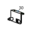 Print frame lock hook Godex RT230i