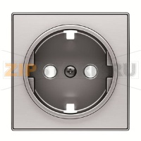 Накладка для розетки, нержавеющая сталь ABB 2CLA858800A1401