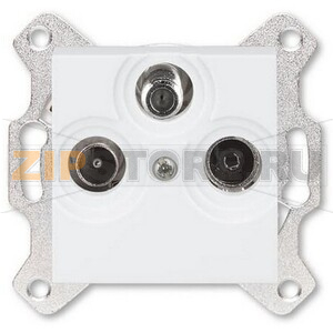 Розетка TV-R-SAT, белая ABB 2CHH083303A6003 
