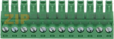 TERMINAL BLOCK 12-POLES PITCH 3.81 