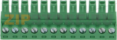 TERMINAL BLOCK 12-POLES PITCH 3.81 