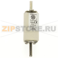 Предохранитель, 160 A, AC 660 В, 100 кА, DIN 0, aR, DIN, IEC Eaton FUSE 160A 660V DIN 0 AR