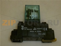 RELÉ 24V CON ZOCCOLO GUIDA DIN