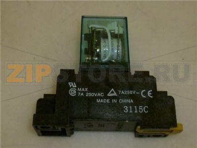 RELÉ 24V CON ZOCCOLO GUIDA DIN 