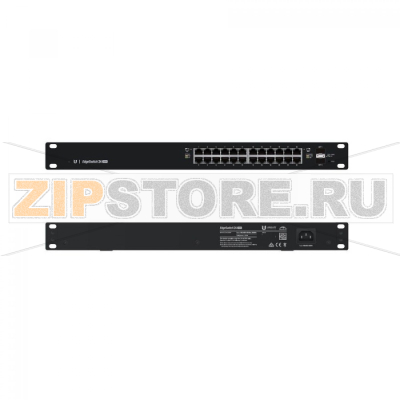 Коммутатор 250 Вт, 24 порта, PoE+ Ubiquiti ES-24-250W 