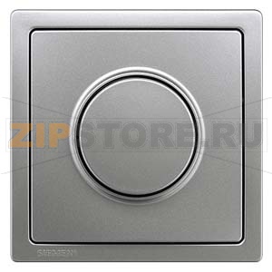 DELTA STYLE НАКЛАДКА ПОВОРОТНОГО ДИММЕРА ПЛАТИНОВЫЙ МЕТАЛЛИК Siemens 5TC8912-1 