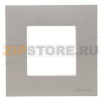 Рамка одноместная, двухмодульная, серебристая ABB 2CLA227110N1301