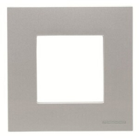 Рамка одноместная, двухмодульная, серебристая ABB 2CLA227110N1301