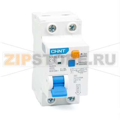 Дифавтомат 10 А, 4.5 кА Chint NXBLE-63Y 