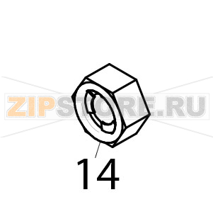 Nut M5 Piron P920RXS Nut M5 Piron P920RXSЗапчасть на деталировке под номером: 14