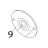 Ribbon hub Toshiba TEC B-852-TS22-QP-R