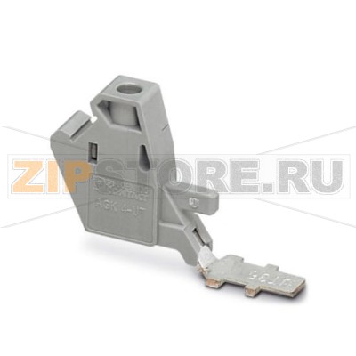 Клеммы-отводы Phoenix Contact AGK 4-UT 35 Тип подключения: Винтовые зажимы, Сечение: 0,14 мм² - 6 мм², AWG: 26 - 10, Ширина: 8,2 мм, Высота: 34,7 мм, Цвет: cерый, Тип монтажа: На основной элемент.Минимальный заказ: 50 шт.Упаковка: 50 шт.