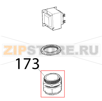 Pressacavo PG 48, ridotto Unox XVC 1005EP Pressacavo PG 48, ridotto Unox XVC 1005EPЗапчасть на деталировке под номером: 173