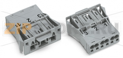 Защелкивающийся штекер; 3-пол.; Код. B; 4,00 mm; серые Wago 770-753/060-000 Protected against mismating and maintenance-freePush-in CAGE CLAMP® spring pressure connection technology allows solid conductors to be simply pushed into a unit.Two wire connections per pole for loops or bridgesAdditional variable coding is possible.Components can be clearly printed on and color-coded to meet custom requirements....