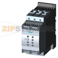 УСТРОЙСТВО ПЛАВНОГО ПУСКА SIRIUS, ТИПОРАЗМЕР S3, 80A, 45КВТ/400V, 40 ГРАД., НОМИНАЛЬНОЕ РАБОЧЕЕ НАПРЯЖЕНИЕ UE 200-480V AC, НОМИНАЛЬНОЕ НАПРЯЖЕНИЕ ЦЕПИ УПРАВЛЕНИЯ US 24V AC/DC, ВИНТОВЫЕ КЛЕММЫ, ВХОД ДЛЯ ТЕРМИСТОРНОЙ ЗАЩИТЫ ЭЛЕКТРОДВИГАТЕЛЯ Siemens 3RW4046-