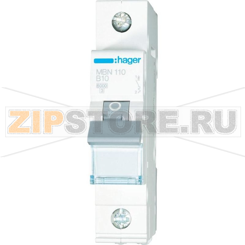 Выключатель автоматический 1-полюсной, 10 А, 1 шт Hager MBN110 