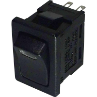 Переключатель клавишный 12 В/DC, 250 В/AC, 6 А, 1 x выкл/вкл TRU Components TC-R13-66L-02