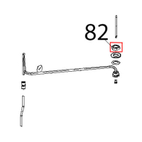 Dado 3/4", H=10, inox fissaggio porta girante Unox XB 403