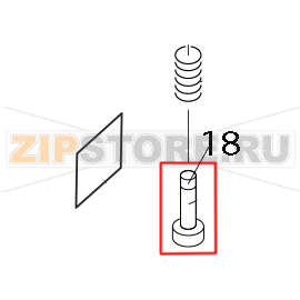 Head stud Toshiba TEC B-852-TS12-QP Head stud Toshiba TEC B-852-TS12-QPЗапчасть на деталировке под номером: 18