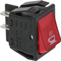ПЕРЕКЛЮЧАТЕЛЬ ДВУХПОЛЮСНОЙ КРАСНЫЙ 16A 250V