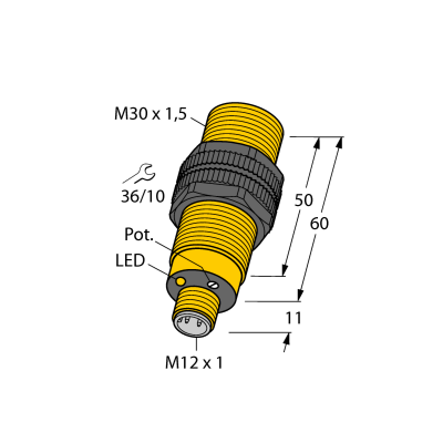 Датчик емкостный Turck BCF10-S30-VP4X-H1141 
