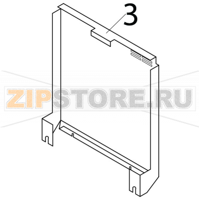 Панель задняя из ABS-пластика Brema CB 184 Панель задняя из ABS-пластика для&nbsp;льдогенератора Brema CB 184Запчасть на деталировке под номером: 3Название запчасти Brema на английском языке: Back Panel CB 184.