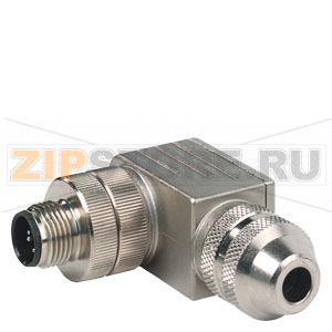 M12 PLUG, PROFIBUS ANGLED, 5-ПОЛ., B-CODED ВИНТОВЫЕ КЛЕММЫ, NO INTEGRATED TERMINATING RESISTOR Siemens 3RK1902-1BA00 