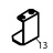 ''U'' Soporte pulsadores Fagor ECO-200