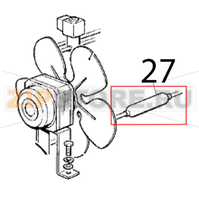 Trockner Scotsman EC 126 AS Trockner Scotsman EC 126 ASЗапчасть на деталировке под номером: 27