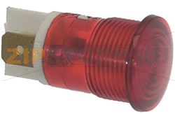 ЛАМПОЧКА ИНДИКАТОРНАЯ КРАСНАЯ 230В 