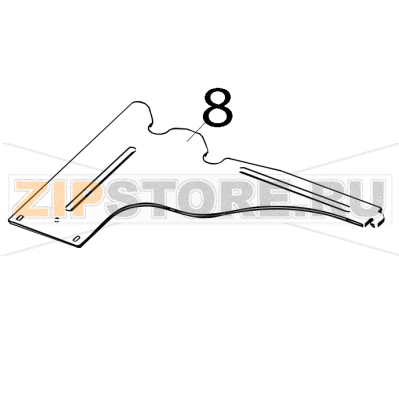 Supply holder frame R Toshiba TEC B-852-TS12-CN Supply holder frame R Toshiba TEC B-852-TS12-CNЗапчасть на деталировке под номером: 8
