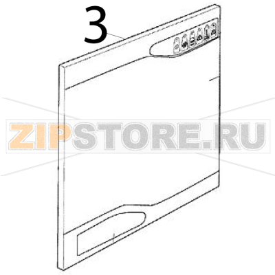 Pannello frontale Scotsman MV 600 Pannello frontale Scotsman MV 600Запчасть на деталировке под номером: 3