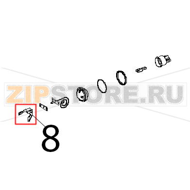 Angolo facciata muffola inox Unox XBC 404 Angolo facciata muffola inox Unox XBC 404Запчасть на деталировке под номером: 8