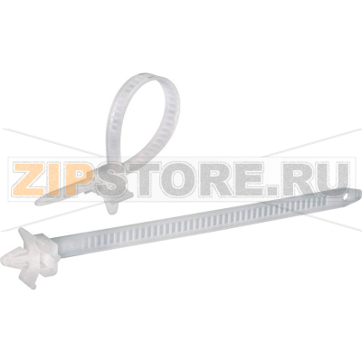 Стяжки кабельные 150 мм, серые, 100 шт TRU Components TC-PHV150203 
